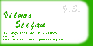 vilmos stefan business card